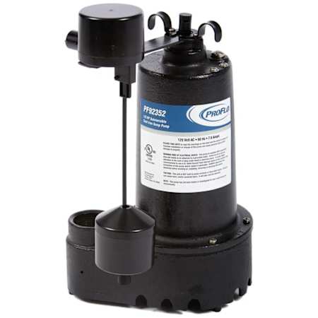 PROFLO 1/3 HP Cast Iron Submersible Sump Pump with Vertical Float Switch N/A