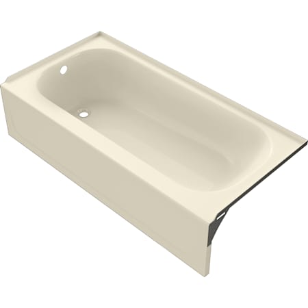 PROFLO Folsom 60" x 30" Three Wall Alcove Enameled Steel Soaking Tub with Left Drain Bone