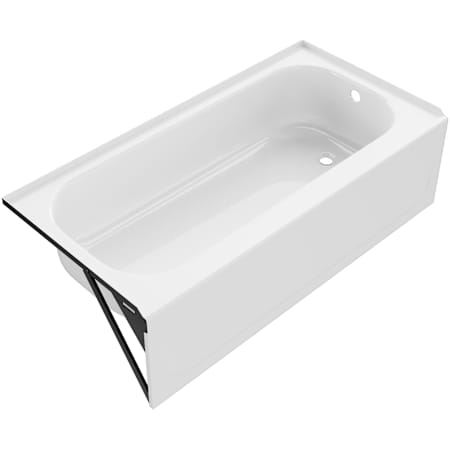 PROFLO Folsom 60" X 30" Enameled Steel Soaking Bathtub - Three Wall Alcove Installation (Right-Side Drain) White