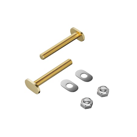 PROFLO 1/4" x 2-1/4" Plate Brass Closet Bolt Nuts and Washers N/A
