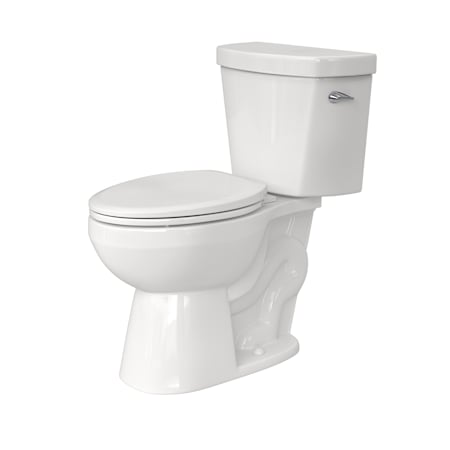 PROFLO Camden 1.28 GPF Two Piece Elongated Toilet with Right Hand Lever White