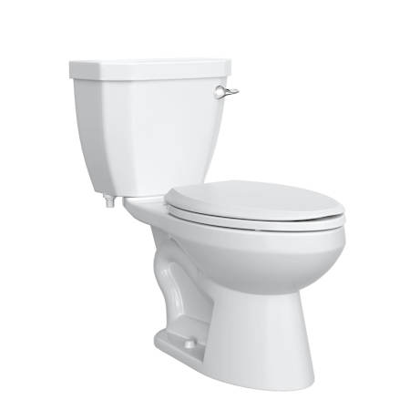 PROFLO Calhoun 1.28 GPF Two Piece Elongated Toilet with Right Hand Lever - Seat Included White