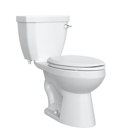 PROFLO Calhoun 1.28 GPF Two Piece Elongated Toilet with 12" Rough In and Right Hand Lever - Seat Included White