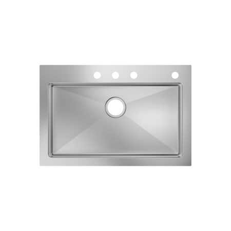 PROFLO Sault 33" ADA Compliant Drop In Single Basin Stainless Steel Kitchen Sink Stainless Steel
