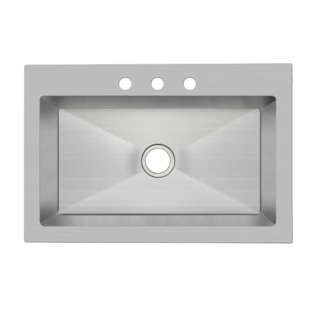 PROFLO Sault 33" Drop In, Undermount Single Basin Stainless Steel Kitchen Sink Stainless Steel