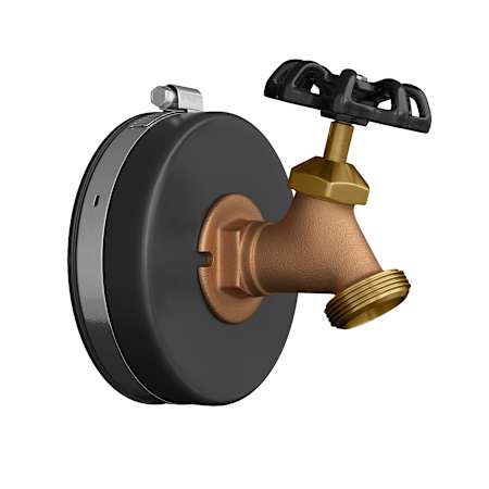 PROFLO 3" Rubber Test Cap with Hose Bibb N/A