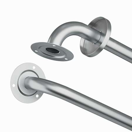 PROFLO 24 Inch Grab Bar Peened Stainless Steel
