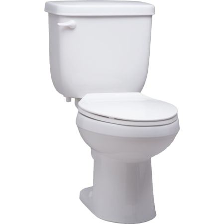 PROFLO 16 Series 1 GPF Two Piece Elongated Toilet with Left Hand Lever White