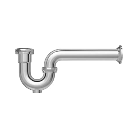 PROFLO 10-1/8" Adjustable Tubular P-Trap with Cleanout (1-1/4" X 1-1/4" Semi-Cast Connections) Chrome