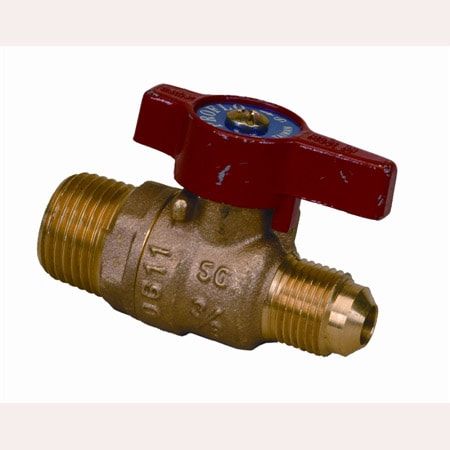 PROFLO 1/2" MIP x 1/2" Flare Gas Ball Valve N/A