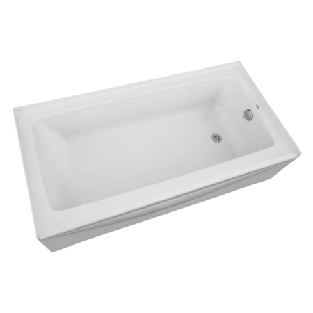 PROFLO Hillsboro 60" x 30" Three Wall Alcove Acrylic Soaking Tub with Right Drain and Overflow White
