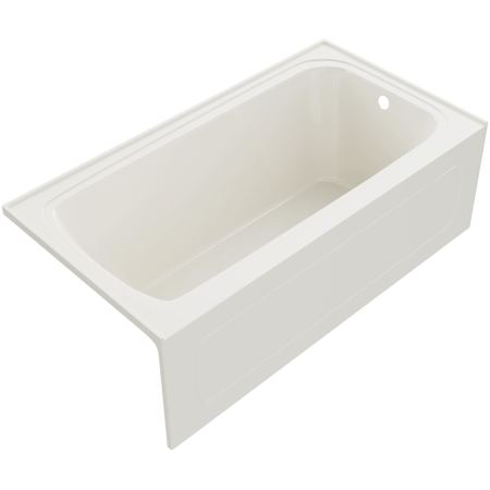 PROFLO Hillsboro 60" x 32" Three Wall Alcove Acrylic Soaking Tub with Right Drain and Overflow Biscuit