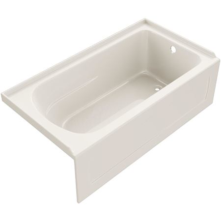 PROFLO Hillsboro 60" Three Wall Alcove Acrylic Soaking Tub with Right Drain Biscuit