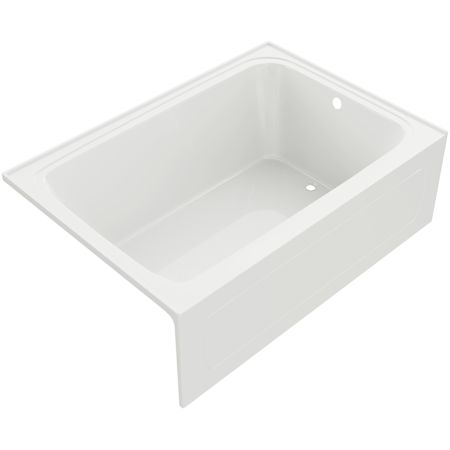 PROFLO Hillsboro 60" x 42" Three Wall Alcove Acrylic Soaking Tub with Right Drain and Overflow White
