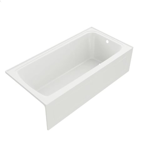 PROFLO Hillsboro 72" x 36" Three Wall Alcove Acrylic Soaking Tub with Right Drain and Overflow White