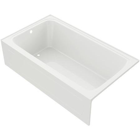 PROFLO Hillsboro 72" x 42" Three Wall Alcove Acrylic Soaking Tub with Left Drain and Overflow White