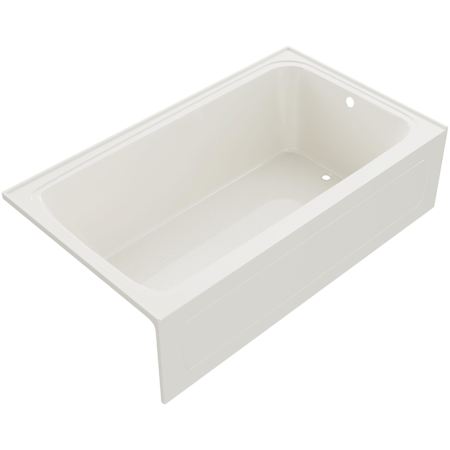 PROFLO Hillsboro 72" x 42" Three Wall Alcove Acrylic Soaking Tub with Right Drain and Overflow Biscuit