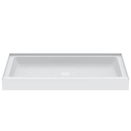 PROFLO Morenci 60" x 34" Rectangular Shower Base with Single Threshold and Center Drain White
