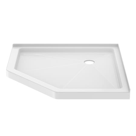 PROFLO Hammond 42" x 42" Neo-Angle Shower Base with Triple Threshold and Center Drain White