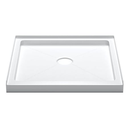 PROFLO Hammond 41-7/8" x 41-7/8" Square Shower Base with Single Threshold and Center Drain White