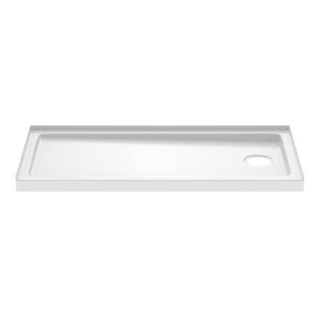 PROFLO Hammond 60" x 30" Rectangular Shower Base with Single Threshold and Right Drain White