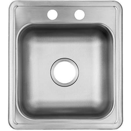 PROFLO 17" Drop In Single Basin Stainless Steel Kitchen Sink Stainless Steel