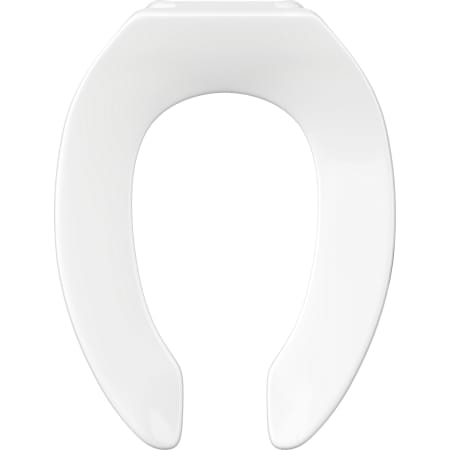 PROFLO Elongated Open-Front Toilet Seat White