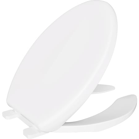 PROFLO Elongated Open-Front Toilet Seat and Lid White
