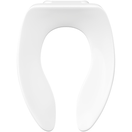PROFLO Elongated Open-Front Toilet Seat White