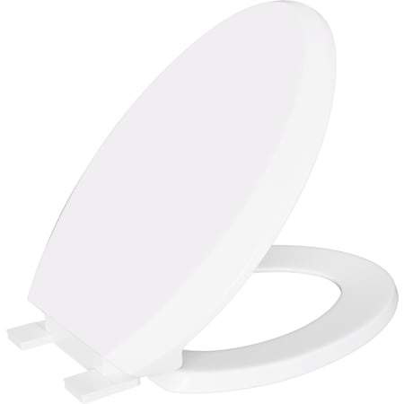 PROFLO Elongated Closed-Front Toilet Seat with Quick Release and Easy Clean White