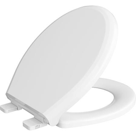 PROFLO Nome Round Closed-Front Toilet Seat with Soft Close White