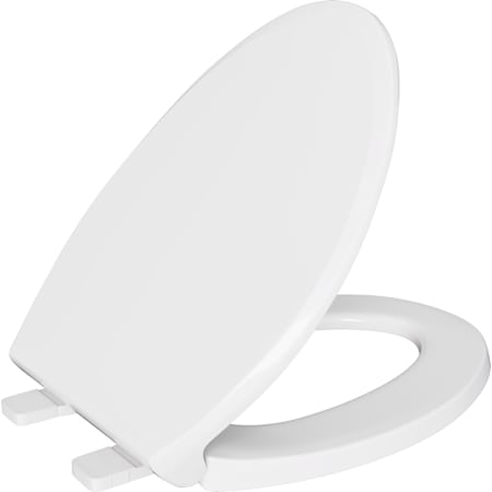 PROFLO Nome Elongated Closed-Front Toilet Seat with Soft Close White
