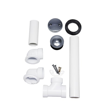 PROFLO 1-1/2" PVC Tub Drain Trim / Fitting - Lift and Turn Chrome
