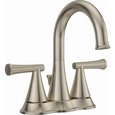 PROFLO Willett 1.2 GPM Centerset Bathroom Faucet with Pop-Up Drain Assembly Brushed Nickel