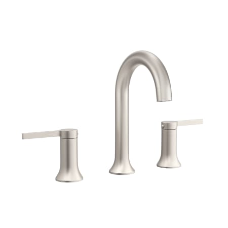 PROFLO Spiers 1.2 GPM Widespread Bathroom Faucet with Pop-Up Drain Assembly Brushed Nickel