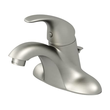 PROFLO 1.2 GPM Centerset Bathroom Faucet with Pop-Up Drain Assembly Brushed Nickel