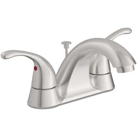 PROFLO Colliston 1.2 GPM Centerset Bathroom Faucet with Lift Rod Brushed Nickel