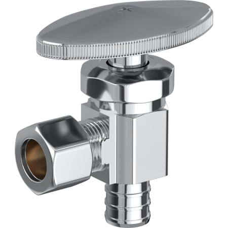 PROFLO 1/2" x 3/8" Angle Supply Stop Chrome