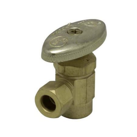 PROFLO 1/2" x 3/8" Angle Supply Stop Chrome