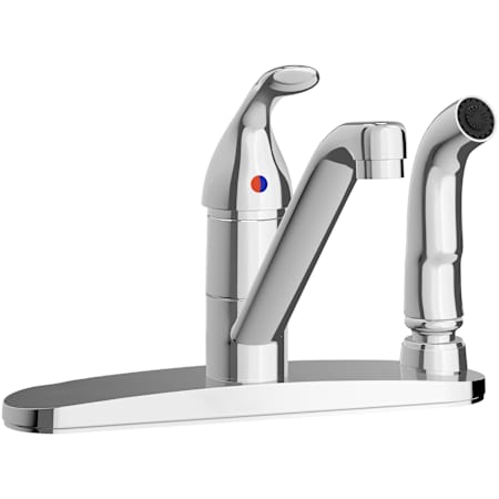 PROFLO 1.5 GPM Standard Kitchen Faucet - Includes Side Spray on Escutcheon Polished Chrome