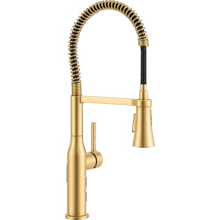 PROFLO Basque 1.5 GPM Single Hole Pre-Rinse Kitchen Faucet - Includes Escutcheon Brushed Gold