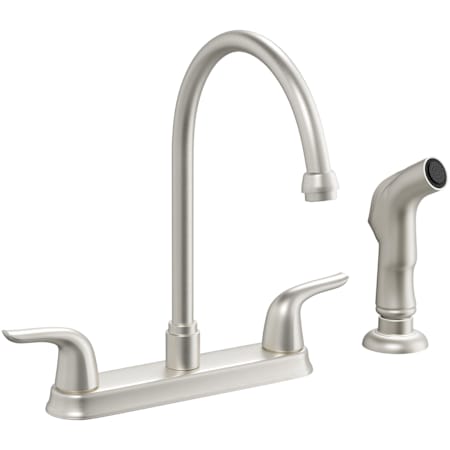 PROFLO 1.75 GPM Standard Kitchen Faucet - Includes Side Spray Brushed Nickel