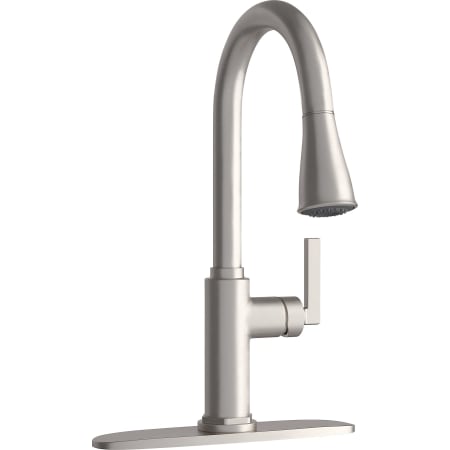 PROFLO Pixley 1.8 GPM Single Hole Pull Down Kitchen Faucet - Includes Escutcheon Brushed Nickel