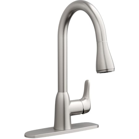 PROFLO Kirkham 1.5 GPM Single Hole Kitchen Faucet PVD Brushed Nickel