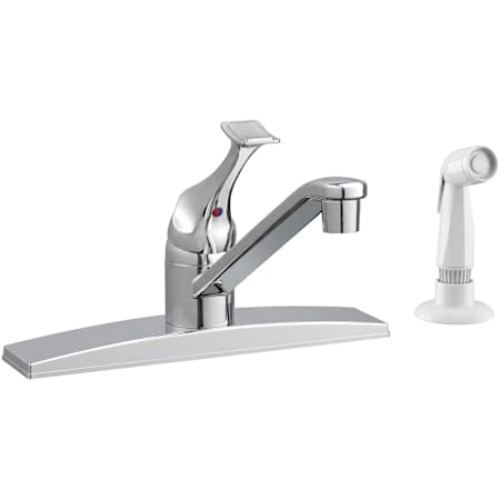 PROFLO Cliffmont 1.5 GPM Single Hole Kitchen Faucet - Includes Side Spray and Escutcheon Chrome