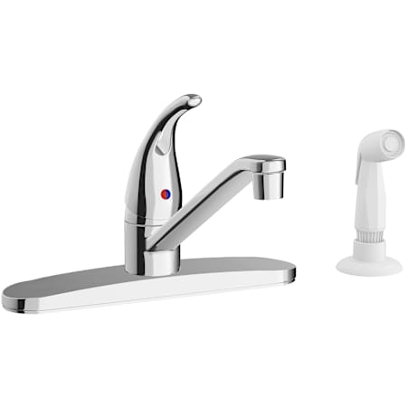 PROFLO Heathcote 1.5 GPM Single Hole Kitchen Faucet - Includes Side Spray and Escutcheon Chrome