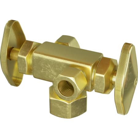 PROFLO 1/2" x 3/8" x 3/8" Angle Supply Stop Rough Brass