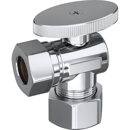 PROFLO 5/8" x 7/16" and 1/2" Quarter Turn Angle Valve Chrome