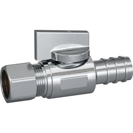 PROFLO 1/2" x 3/8" Quarter Turn Straight Valve Chrome