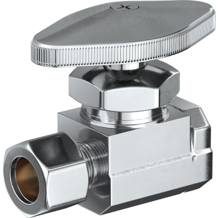PROFLO 1/2" x 3/8" Multi Turn Straight Supply Stop Chrome